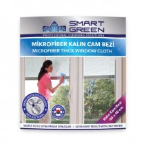 Smart Green Nano Silver Microfiber Cam Temizlik Bezi 40x40 (Kalın)