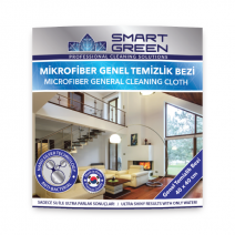 Smart Green Nano Silver Microfiber Genel Temizlik Bezi 40x40